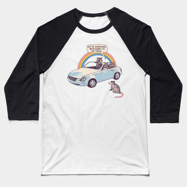 Get In Scavenger Baseball T-Shirt by Hillary White Rabbit